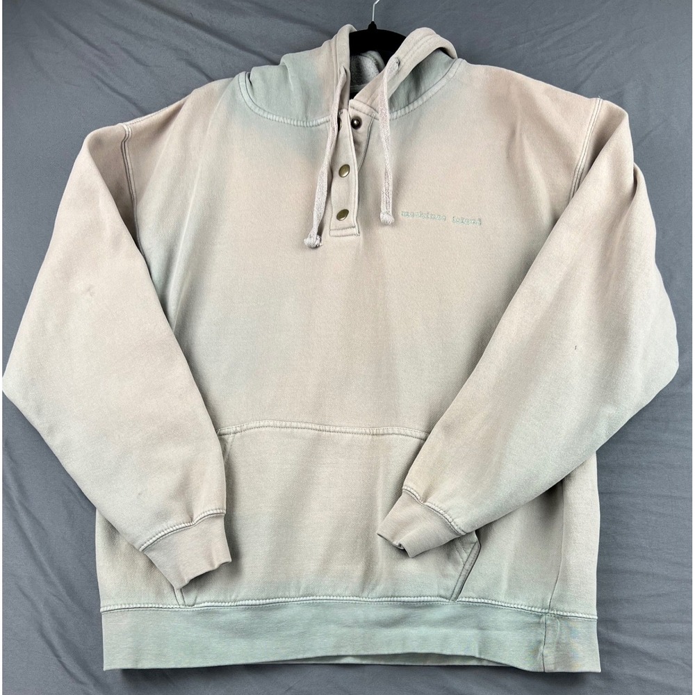 Outfitter Trading Co Hoodie Mens Large Mackinac Island Henley Pullover Green